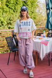 Twill Striped Jogger Pants