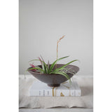 Decorative Terracotta Bowl with Reactive Glaze