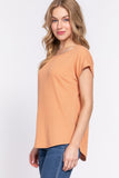Ribbed Dolman Sleeve Top