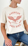 American Free Bird Graphic Tee in Cream