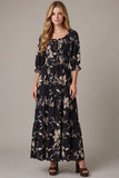 Floral Tiered Maxi Dress