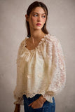 Floral Lace Long Sleeve Blouse