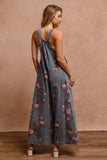 Floral Wide Leg Overalls