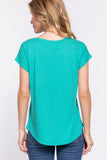 Ribbed Dolman Sleeve Top