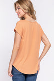 Ribbed Dolman Sleeve Top