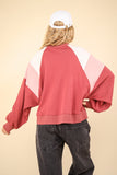 Comfy Color Block Sweatshirt