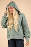 Oversized Half Zip Hoodie