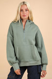 Oversized Half Zip Hoodie