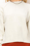 Little Secret Raglan Sleeve Sweater in Cream