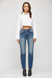 Super High Rise Straight Leg Denim