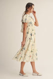 Romantic Floral Midi Dress