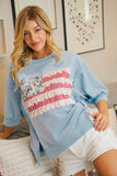 Patchwork Flag French Terry Top