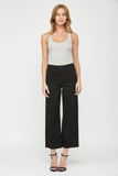 Cropped Wide Leg Denim Pants