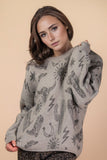 Western Graphic Oversized Sweater