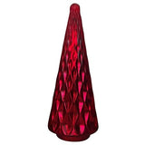 RED GLASS CHRISTMAS TREE