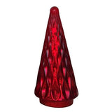 RED GLASS CHRISTMAS TREE