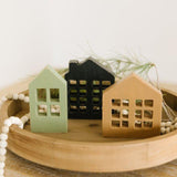 Wood Cutout Houses