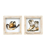 HAT or BOOTS Reversible Art