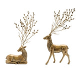 Gold Deer With Spray Antlers