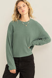 Ribbed Long Sleeve Top