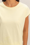 Sleeveless Crew Neck Top