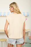 Raw Edge Sleeveless Cardigan