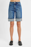 High Rise Cuffed Shorts
