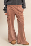 Mineral Washed Oversized Cargo Sweatpants