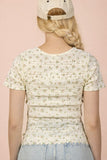 Floral Fitted Casual Top