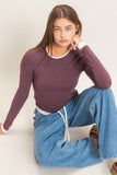 Layered Effect Long Sleeve Top