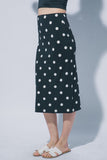 Polka Dot Midi Skirt