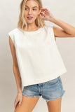 Sleeveless Denim Top