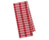 Jingle Bell Dobby Plaid Dishtowel