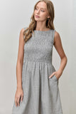 Plaid Smocked Dress