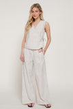 Striped Gauze Pants