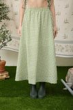 Gingham Midi Skirt