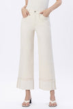 Super High Rise Cuffed Wide Leg Jeans