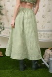 Gingham Midi Skirt