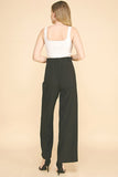 Twill Wide Leg Trousers