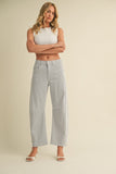Striped Barrel Jeans