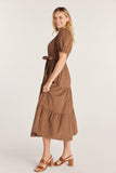 Floral Print Corduroy Dress