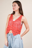 Crochet Knit Boho Vest