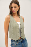 Soft Washed Tencel Vest