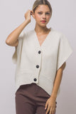 Oversized Cardigan Vest