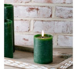 Green Led Pillar Candle