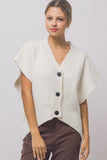 Oversized Cardigan Vest