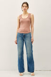 Ribbed Scoop Neck Tank