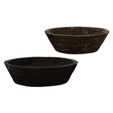Textured Black And Brown Mango Bowls
