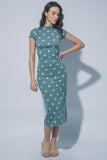 Side Slit Polka Dot Top