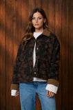 Floral Jacquard Denim Jacket